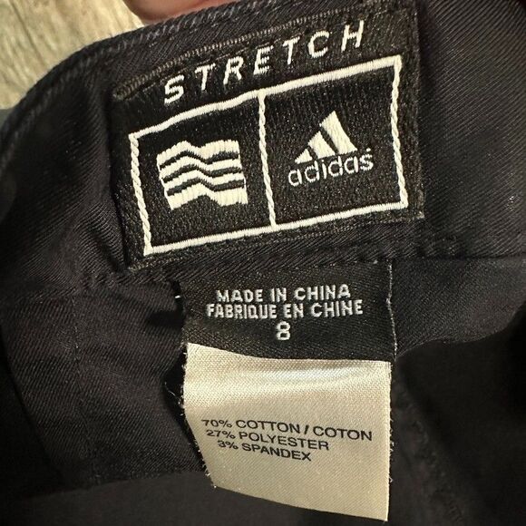 Adidas Stretch Womens Size 8 Tennis Skort Skirt with Shorts Black - Picture 3 of 4